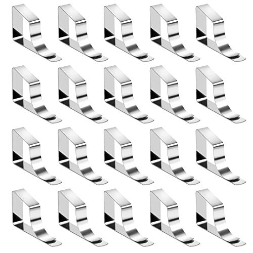 Tafelkleed Clip, ZoomSky 20 stks Picknick Tafelkleed Houders Rvs Tafelkleed Klemmen voor Thuis Keuken Bruiloft