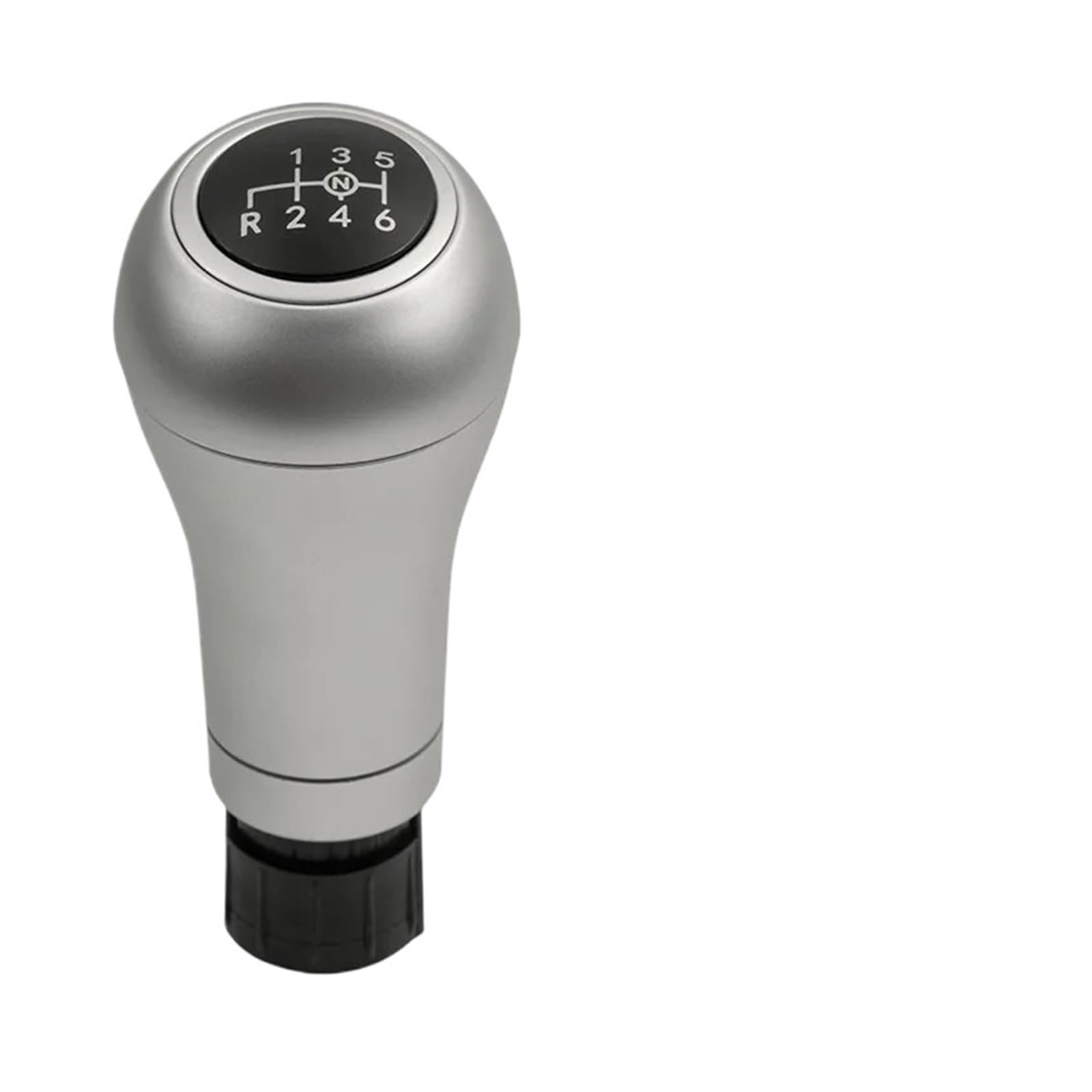 Qwqaab Big Hole Manual Gear Knob Manual 6 Speed Gear Shift Knob Chrome Abs For Benz For W203 S203 Cl203 W209 W204 C204 W207 A207 W212(Big Hole)