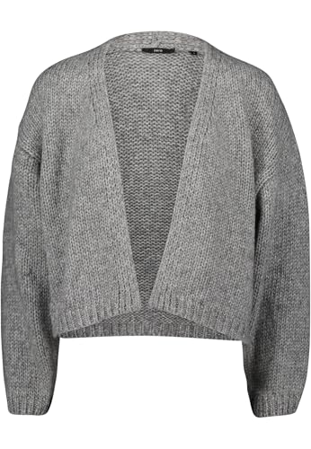 zero Damen Strickjacke offener kurzer Style GreySilver,L