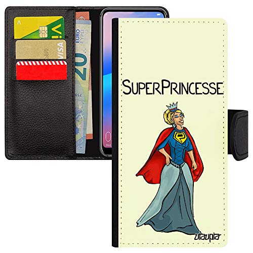 Housse Redmi Note 9s protection intégrale rabat simili cuir et humour case