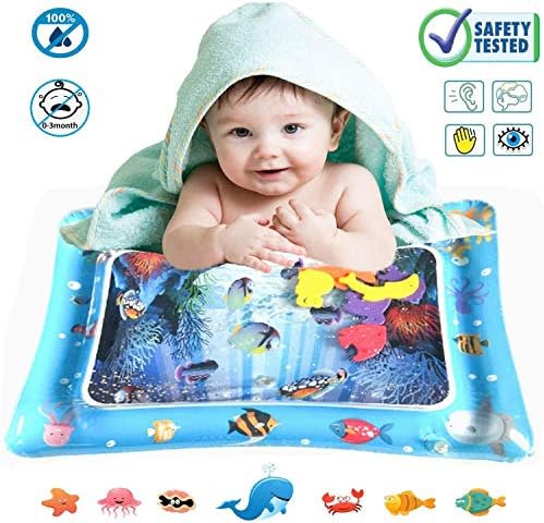ONG NAMO Tummy Time Baby Water Play Mat Infants Baby Toys, The Perfect Fun time Play Activity Center Your Baby's Stimulation Growth for Your Baby 0 to 24 Months
