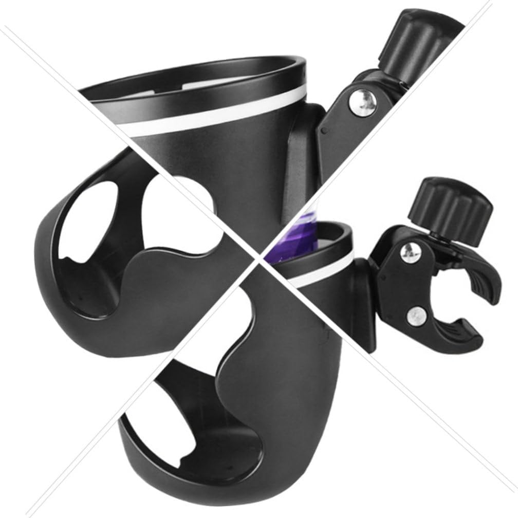 VICASKY 2pcs Multifunctional Stroller Cup Holder Trolley Bottle Rack for Compatible with Bottles for Parents The Go