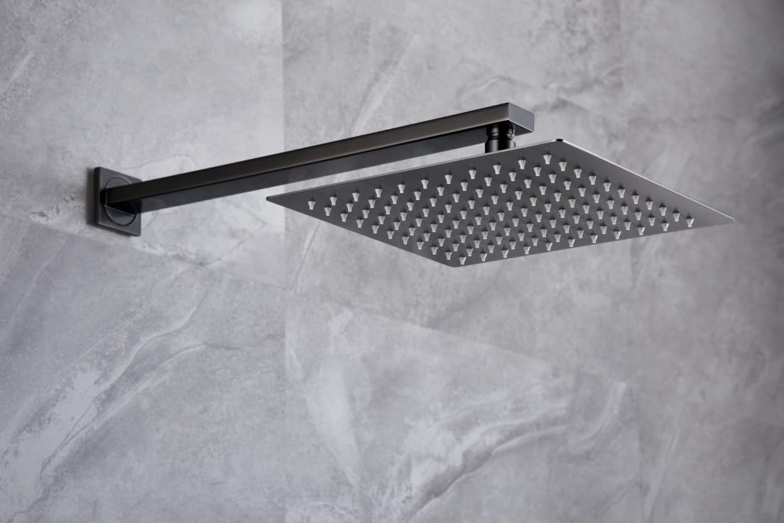IMEX GPP048/BGM PISA Conjunto Ducha Monomando Empotrado Black Gun Metal