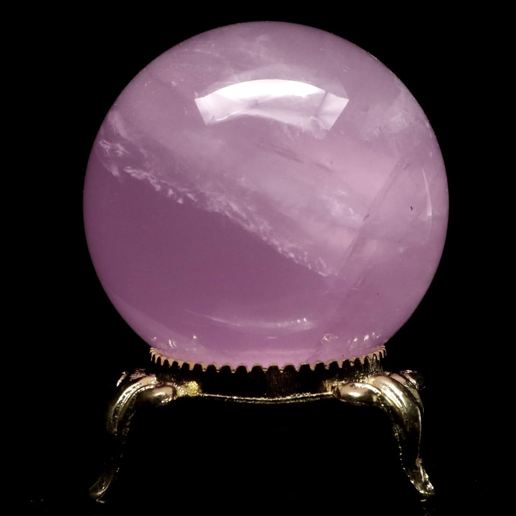 Amazon.co.jp: スター ローズクォーツ 丸玉 43.6mm AAA 台座付き