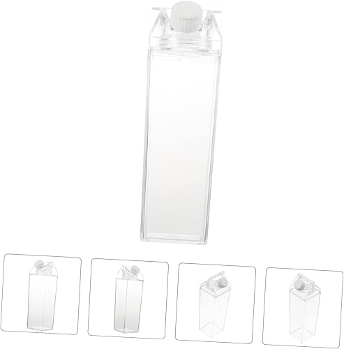Miniatura 3 de Cabilock Taza de leche transparente Botella de almacenamiento a prueba de fugas Botella sellada Taza transparente Soporte de almacenamiento Botella