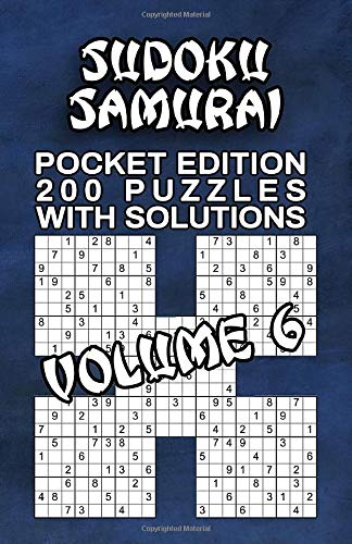 Sudoku Samurai: 200 Puzzles with Solutions (Series: Pocket Puzzle Samurai Challenge)