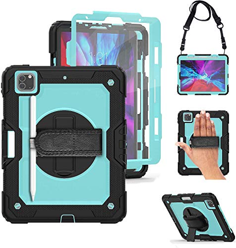 🔥 Crazy Deals iPad Pro Case 12.9 with Screen Protector  TSQ 12.9 Inch iPad Pro Case 2020/2018 with Pencil Holder Support Pencil Charging 