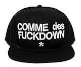 COMME DES FUCKDOWN Unisex-adult Flat Bill Cap One-size Black
