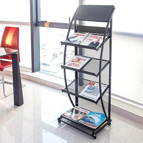 Porte-revues peu encombrant pour optimiser les petits espaces d'accueil