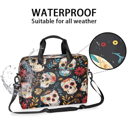 Bolso para portátil 16 pulgadas con patrón calavera miniatura 3