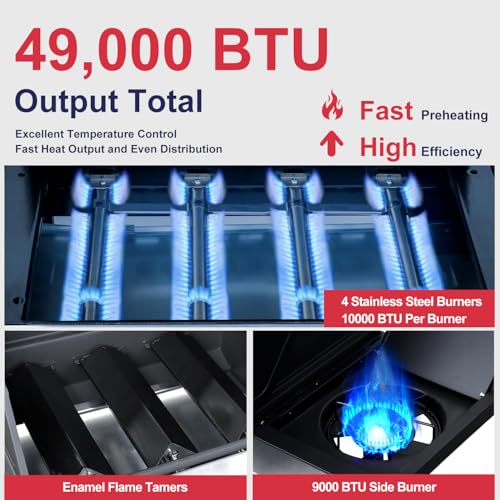49000 BTU Output Propane Gas Grill