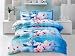 3 Piece Box Stitched 3D Swan Lakes Prints Faux Fur Comforter Set (D04) (Queen)
