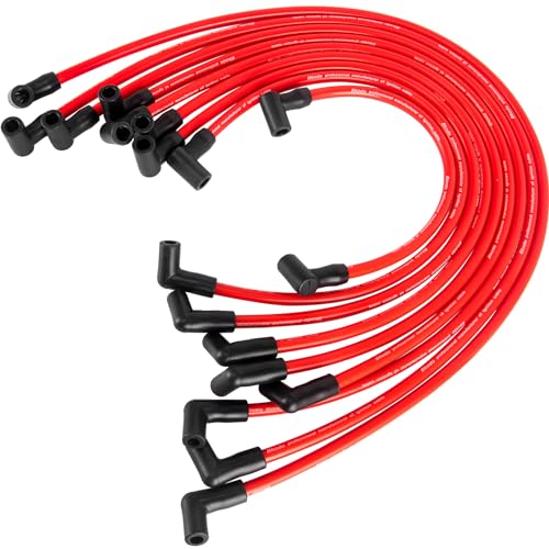 HOOTO High Performance 10.5mm Spark Plug Wires Set Fit for HEI BBC SBC 350 454 383 Electronic