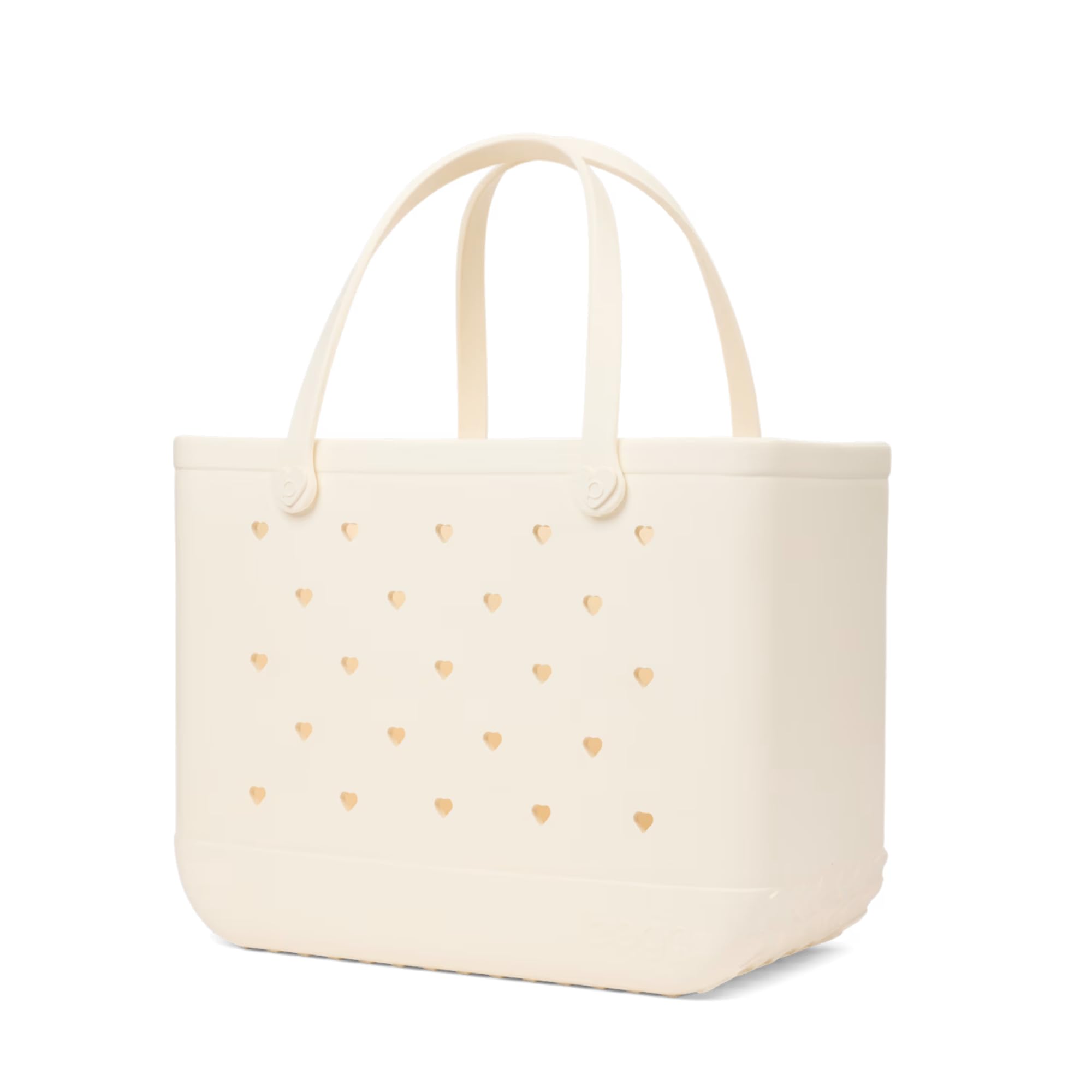BOGG BAG Original Large Tote – 19” x 14” x 9” – Durable, Washable, Tip-proof – Beach, Pool, Boat, Work, Sports (Coconut Cutout Hearts)