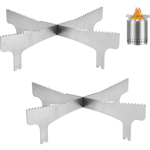 Fire Pit Cooktop Frame, 6.89 Inch Stainless Steel Tabletop Fire Pit Stand Compatible with Most Pots Pans Camping Cooking Stove for Mesa/Mesa XL Accessories