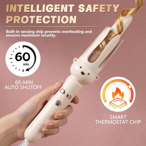 PretiHom Automatic Rotating Curling Iron 1.1 Inch