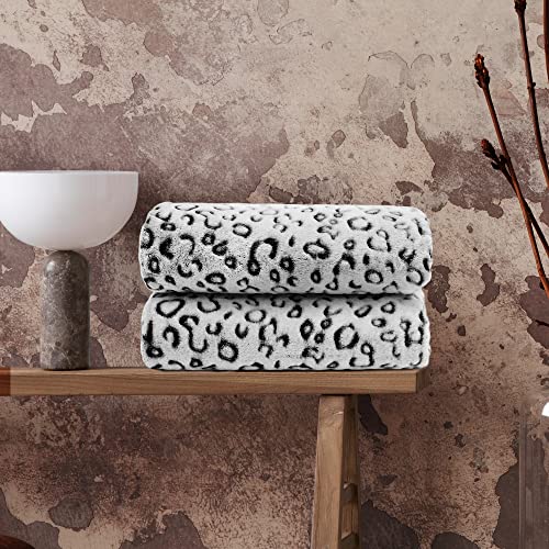 Zhiku Black Cheetah Print Blanket Gifts For Women Flannel Fleece Leopard Print Throw Blanket Soft Cozy Cheetah Blanket For Couch Bed Sofa Leopard Blankets & Throws For Mom Adult Leopard Decor 50"×60" #TOP7