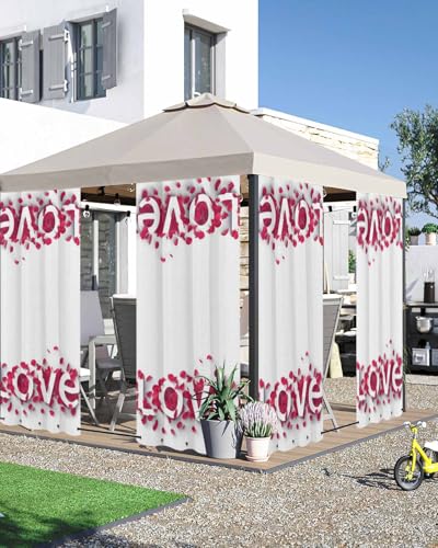 Red Rose Petal Outdoor Panels