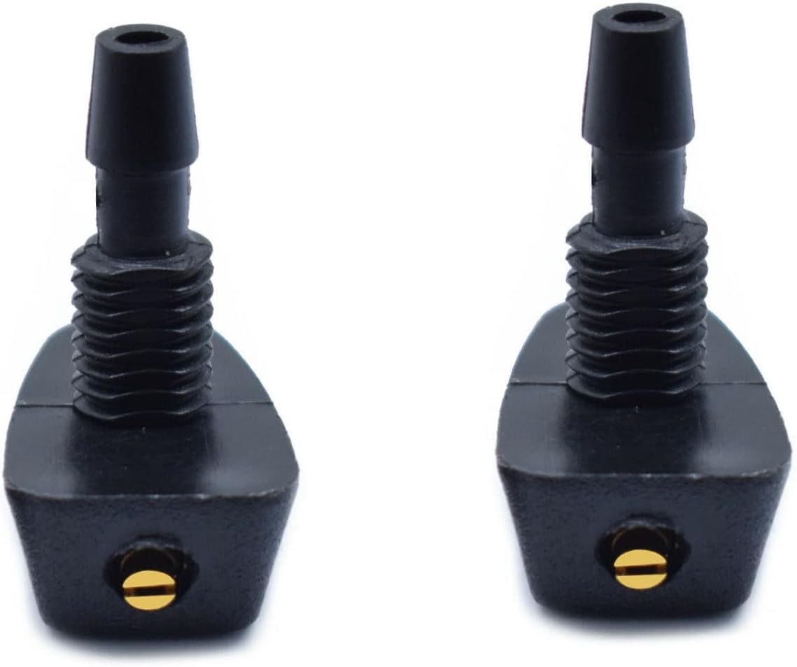 2Pcs Car Windshield Wiper Nozzle Spray Washer Sprinkler Universal Jets Fits for Ford Honda Chrysler Subaru BMW Buick Chevrolet Dodge Wiper Nozzle Replacement