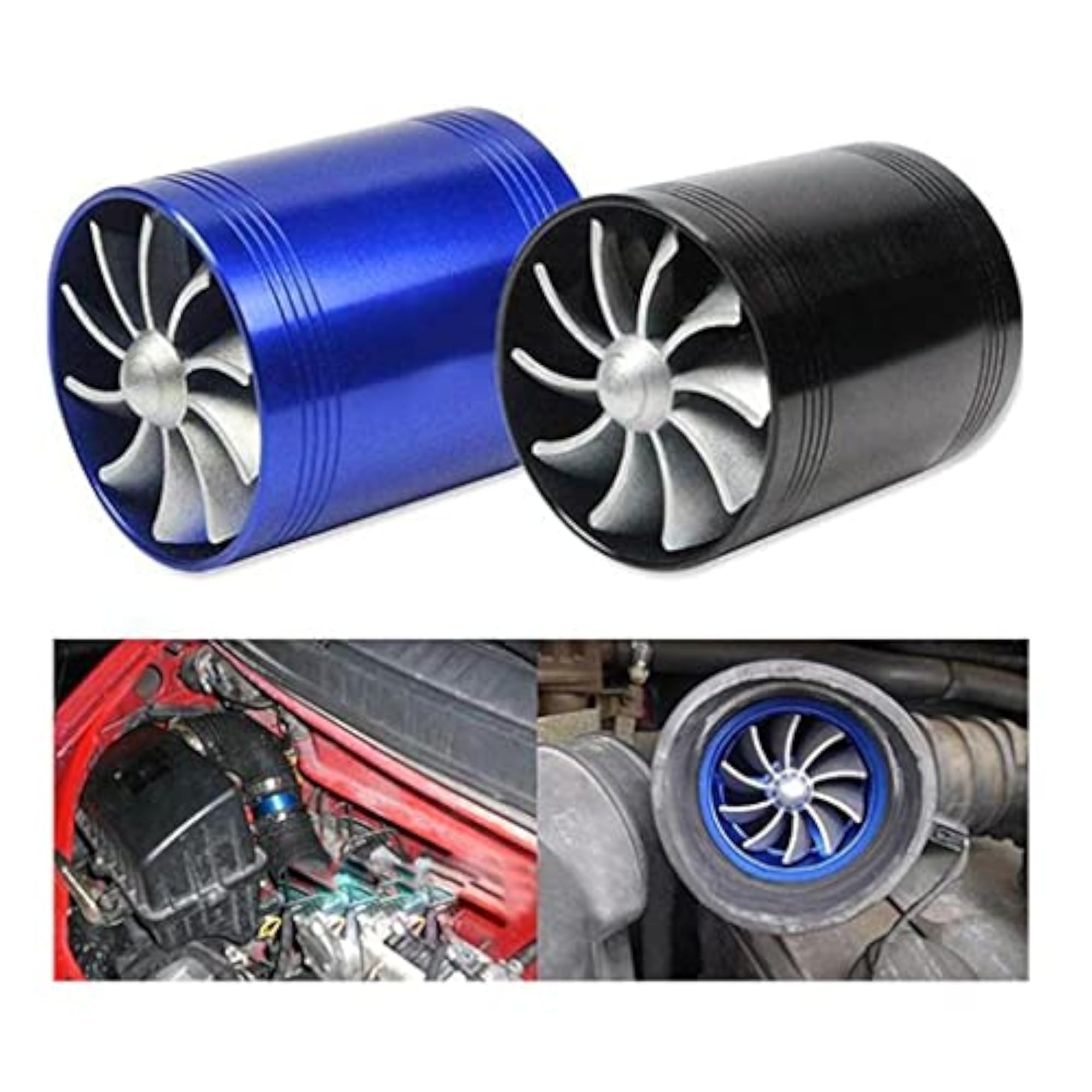 Air Intake Turbonator Dual Fan Turbine Charger