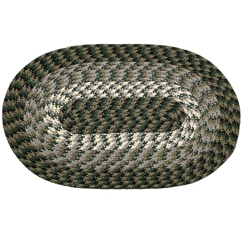 Better Trends BRAL2030HUN Braided Rug, Alpine Braid Collection - Durable, Stain Resistant, Reversible Indoor Utility Rug, 100% Polypropylene Rug, Vibrant Color Rug, 20 Inch X 30 Inch Oval Rug cover