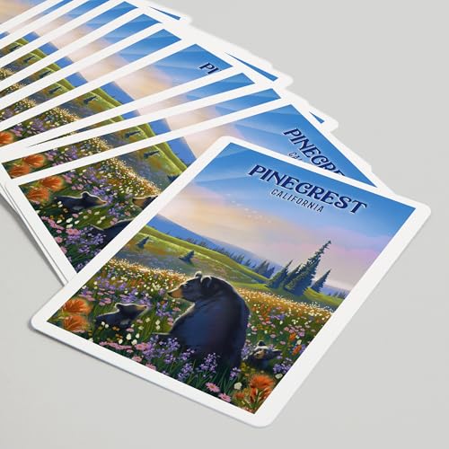 Lantern Press Pinecrest, California, Baraja Poker 52 cartas miniatura 5