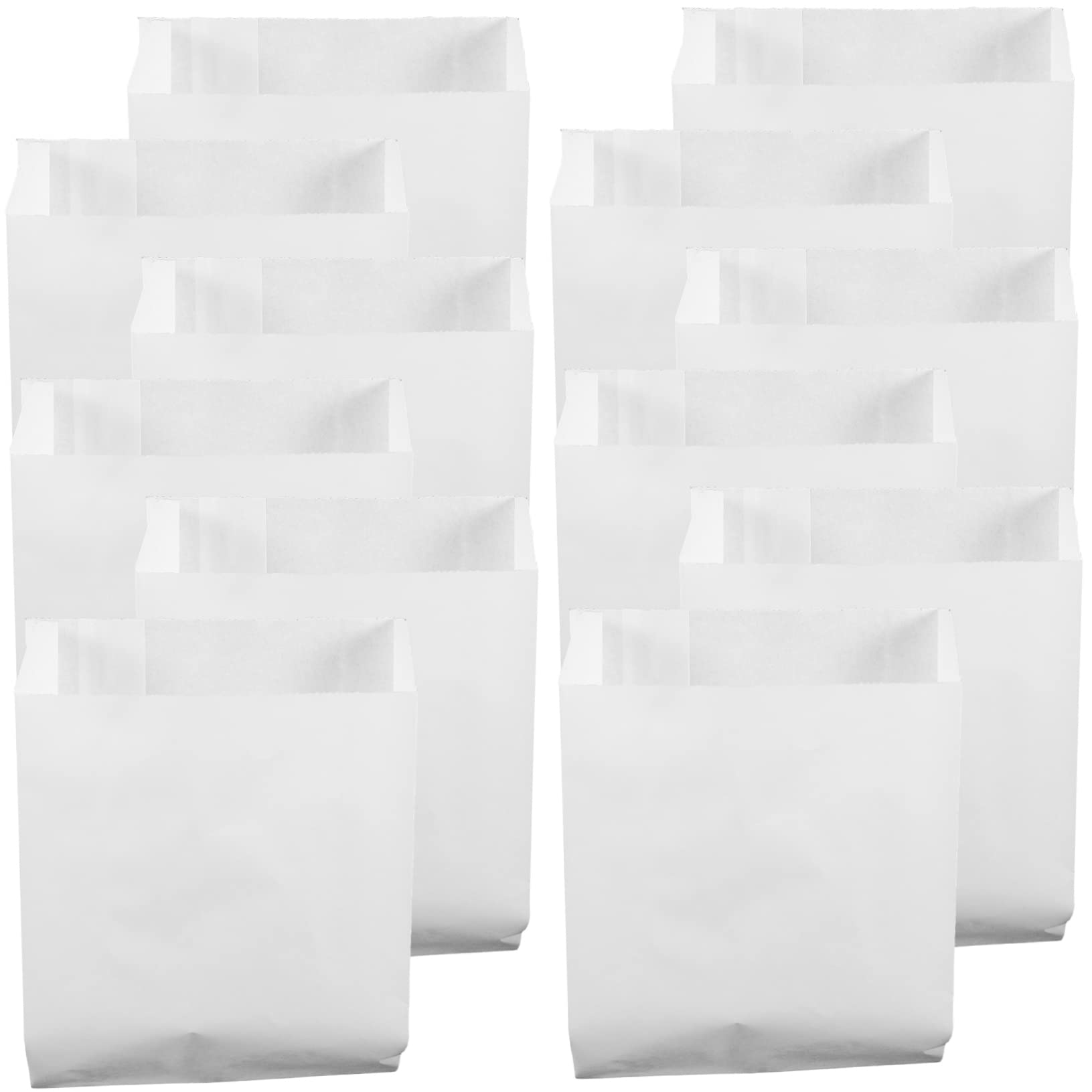 1000x Weiße Papiertüten 10x10 Cm – Lebensmittel Produktbild-Vorschau 1