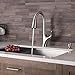 Kraus KPF-1674SFS Merlin Dual Function Pull, Faucets for Kitchen Sinks, Single-Handle, 16 Inch, Modern Spot Free Stainless Steel