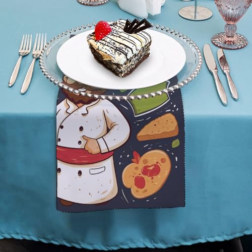 Servilletas de Tela Cuadradas Reutilizables 4 PCS miniatura 4