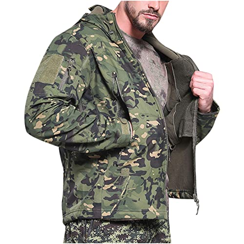 Chaqueta Rompeviento Militar Táctica para Hombre 3X-Large miniatura 1