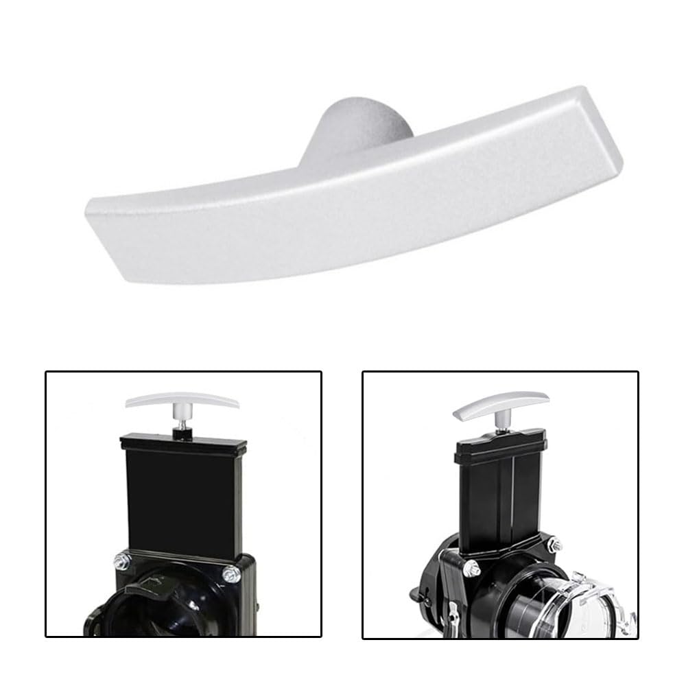 Confezione da 2 maniglie di ricambio in alluminio a T, maniglia per valvola di scarico camper camper parti e accessori compatibili con universali 1 1/2 "e 3"