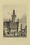  „Das Rathhaus und die Stadtkirche in Leitmeritz“. Orig.-Stahlstich von E. Höfer nach C. Würbs aus „Das Kaiserthum Oesterreich“ von C. A. Schimmer.