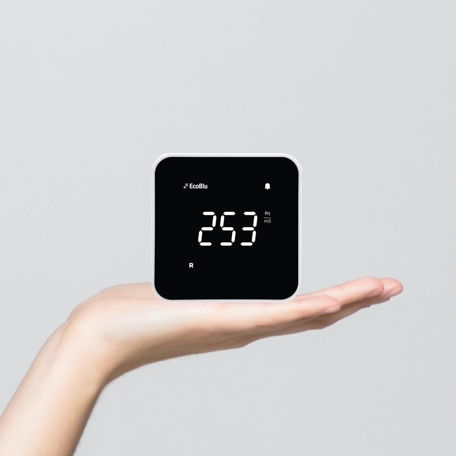 Ecosense EB100 EcoBlu, Home Radon Detector, Capture & Display Results Every 10 Minutes, Short & Long-Term Continuous Monitoring, Easy to Use