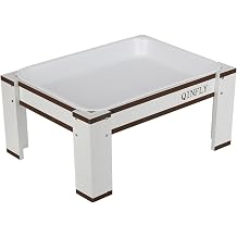 Large Chicken Picnic Table Feeder No Waste with Removable Plastic Tray,Chicken Coop Accessories Must Haves,Poultry Feeder,Chicken Food Dispenser