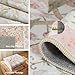 Castage 8'x10' Area Rugs Washable,Pink Rug for Living Room Bedroom Dining Room,Large Boho Botanical Farmhouse Bohemian Distressed Oriental Carpet Non Slip,Blush Floral Bird