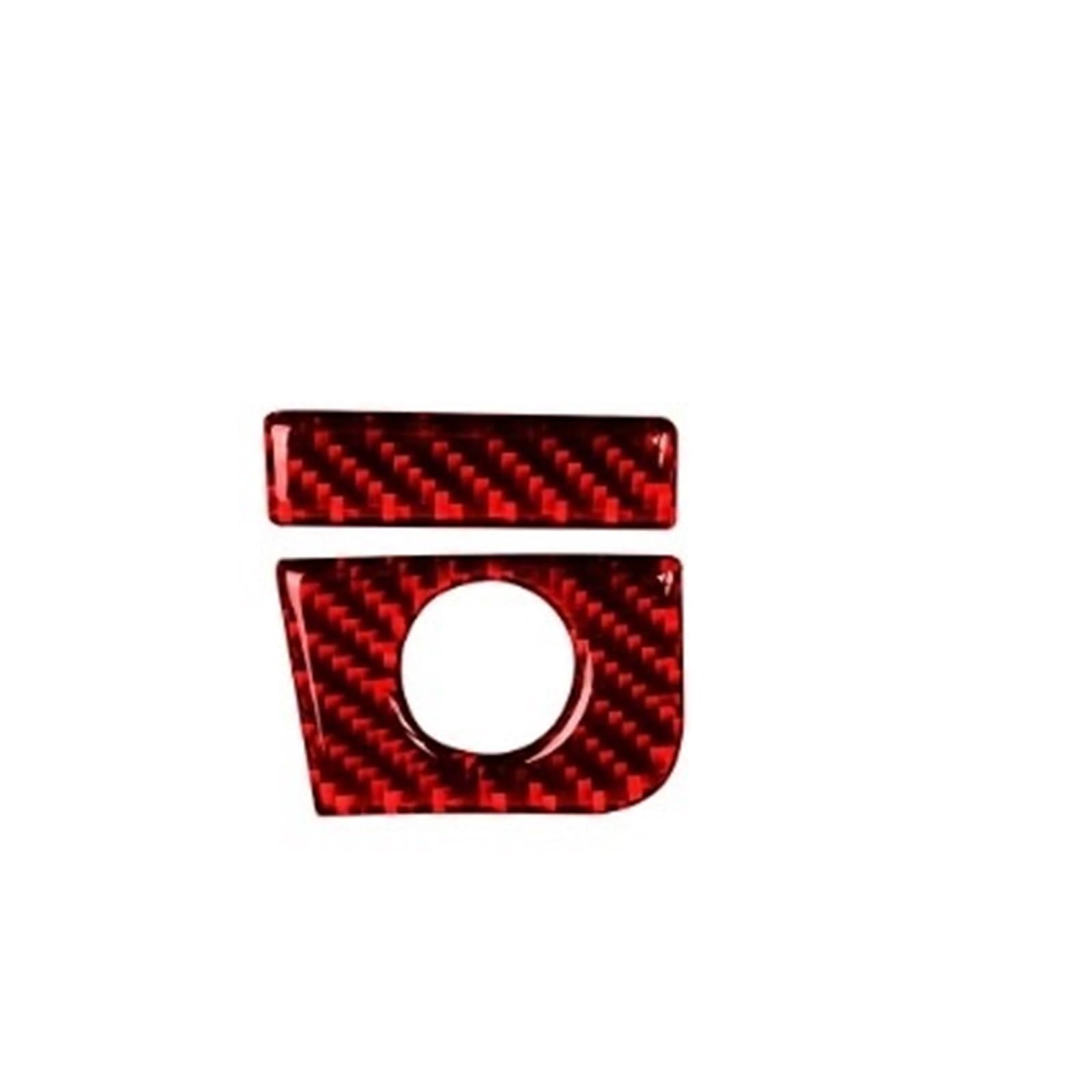 Car Interior Moulding Trim for Mustang GT 2015-2021 Interior Car Co-Pilot Storage Box Switch Panel Cover Trim Stickers Interior Accessories(Red(LHD))