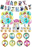 🎈【Set Festa Premium】1 striscione di buon compleanno, 20 palloncini in lattice, 8 palloncini in foil, 13 cake topper e alcuni piccoli accessori, i ricchi kit conquisteranno sicuramente i bambini