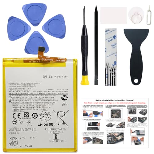 Image of New KZ50 Battery Replacement for Moto G Power 2020 / G8 Power(XT2041DL), with Instruction Manual & Repair Toolkit