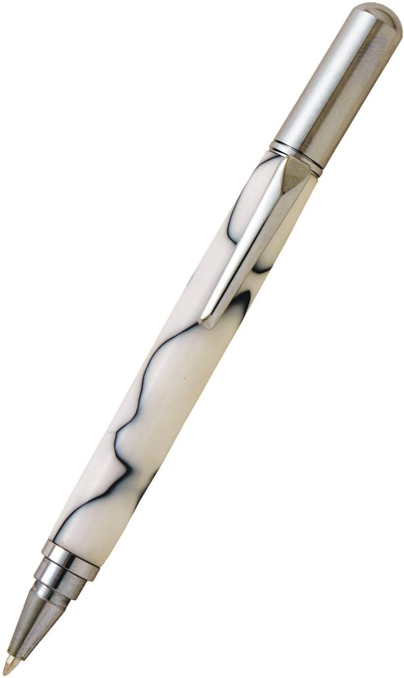 Penn State Industries PKRB1010 Rollester Rollerball Pen Kit Woodturning Project (5, Chrome with Chrome Cap)