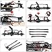 JGGZONE RC Car Aluminum Alloy 3-Link Front Suspension Conversion Kit for 1/10 TF2 Trail Finder 2 RC Car Upgrades 3 Link Kit Front Axle with Panhard