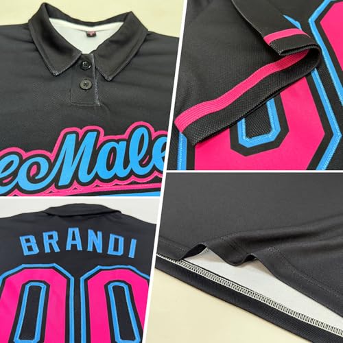 Bowling Shirts Customized Golf Polo Jerseys Personalized Two Button Short Sleeve Tennis Team Pullover Tees 5