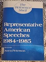 Representative American Speeches 1984-1985 B007BND1PA Book Cover