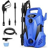 Pressure Washer, TEANDE 2300 Max PSI Electric Pressure Washer, Portable High Power Washer Machine 2.2 GPM, High Pressure Hoses, Detergent Tank