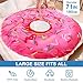 Cute Throw Blanket Soft Blanket Flannel All-Season Couch Cozy Travel Blankets and Throws, Warm Plush Blanket for Daughter Adults Students Teen (Donut, 71 Inch)