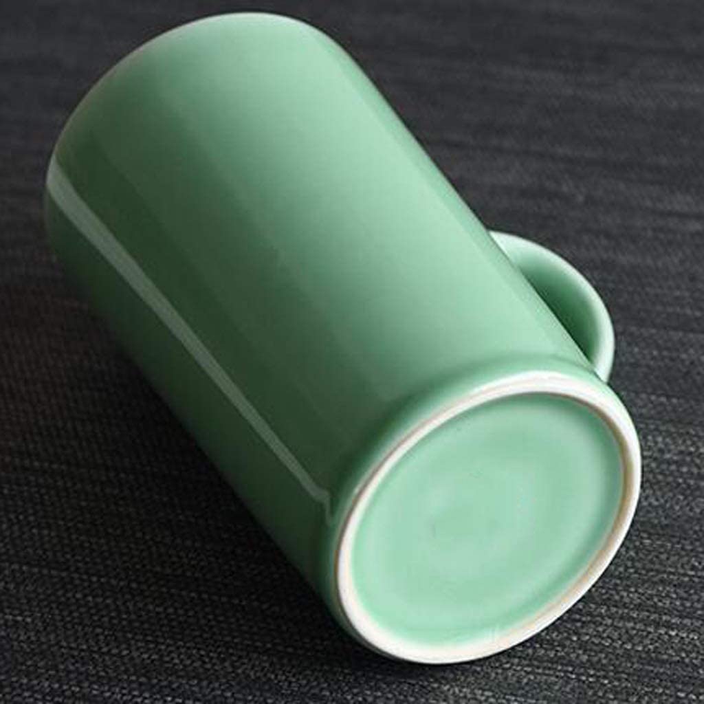 Kubków do Herbaty Kubek do Cappuccino Przeszklona Filiżanka Kawy Seledynowa Biurowa Elegancka Ceramiczna Filiżanka Do Herbaty O Dużej Pojemności Domowa Filiżanka Do Herbaty Wielofunkcyjna Kubek do Kaw
