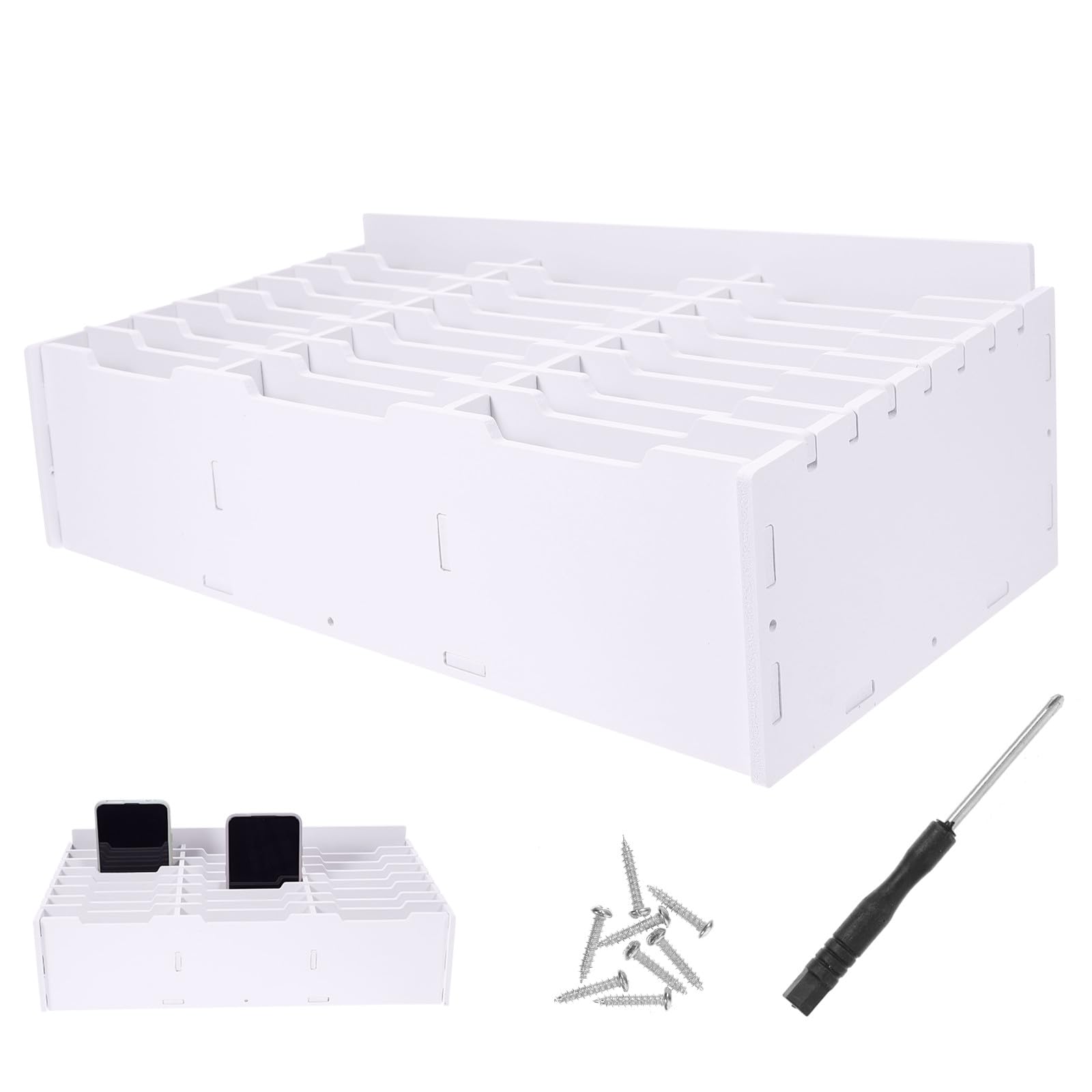 Boîte de rangement pour téléphone portable idéale en salle de réunion