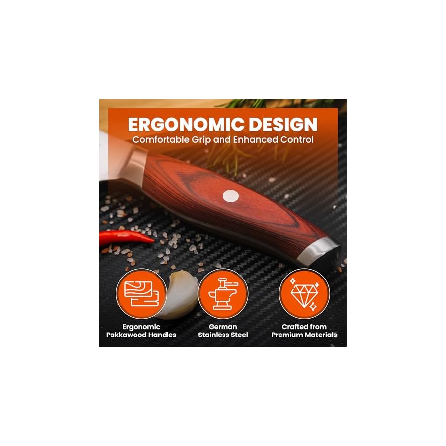 PrecisionEdge-5-Piece-Knife-Set-Ultra-Sharp-Japanese-Chef-Knife-Set-Professional-with-Ergonomic-Red-Pakkawood-Handles-Japanese-Kitchen-Knives-Sets-without-block-High-Carbon-Stainless-Steel PROFYKNIFE PrecisionEdge 5 Piece Knife Set Ultra Sharp Japanese Chef Knife Set Professional with Ergonomic Red Pakkawood Handles Japanese Kitchen Knives Sets without block High Carbon Stainless Steel