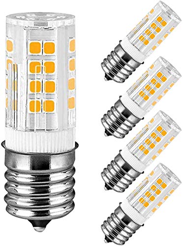 Black Friday - 50% OFF E17 LED Bulb Microwave Oven Appliance Light Bulb Intermediate Base Bulb 4W (40W Halogen Bulb Equivalent) Warm White 3000K Non-Dimmable 110 v-130v (Pack of 4)