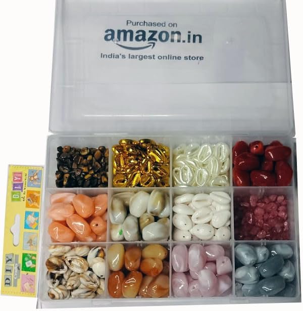 Image of DIY Crafts 1, Unssorted Mix Style Shape Moti Beads Kit for Jewellery Making, Art Crafts Work Necklace Bracelet Earring Making Earring Random DIY Craft Making DNo# 3 1st Image Contain Bo (1)