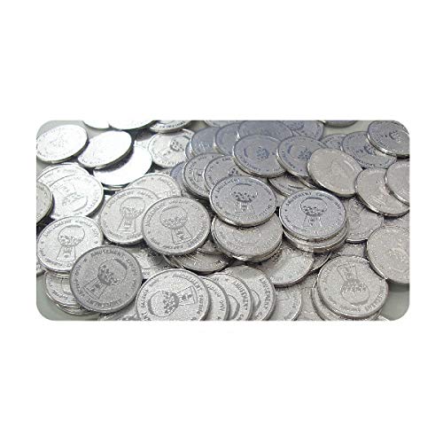 ガチャキューブ専用コイン(100枚入) 店頭イベントセット カプセル抽選器 ステンレス 直径約25mm